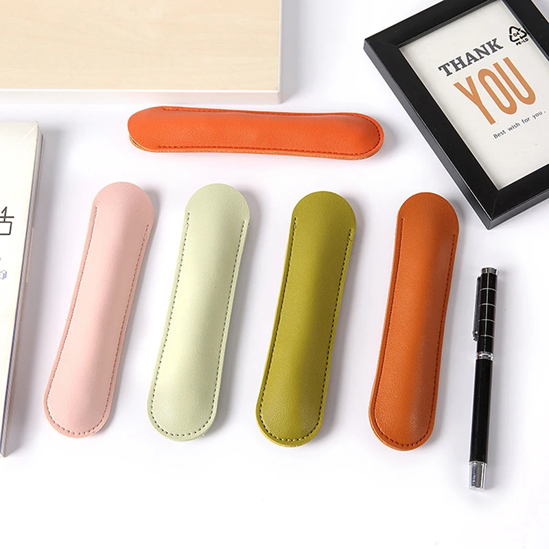 

1PC PU Leather Pencil Case School Pen Storage Bag Cute Pen Case Kawaii Pen Cover