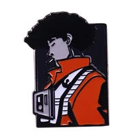 anime cowboy bebop smoking spike spiege enamel brooch pins badge lapel pins alloy metal fashion jewelry accessories gifts