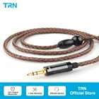 16-жильный посеребренный кабель для наушников TRN T2, кабель для обновления HIFI 3,52,54,4 мм, штекер MMCX2-контактный разъем для TRN V80 V90 VX TA1