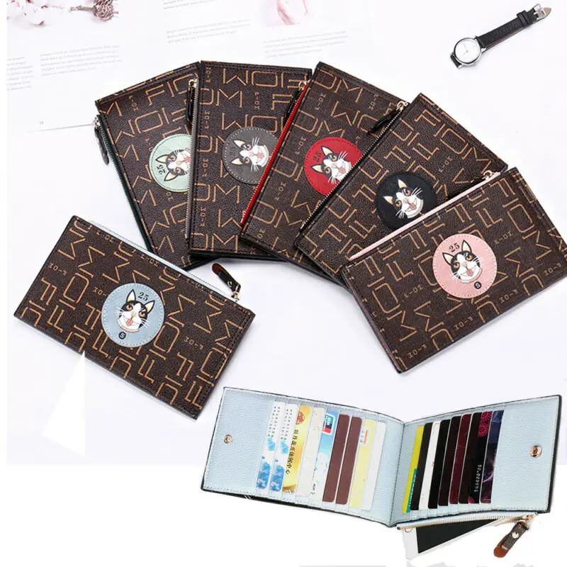 Новинка 2020 хит продаж женский короткий тонкий кожаный кошелек для монет с