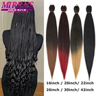 Зеркальные Омбре удлинители волос из Джамбо-косичек Mirra's, Длинные Синтетические плетеные волосы для черных женщин, текстура Yaki, набор горячей воды, косички