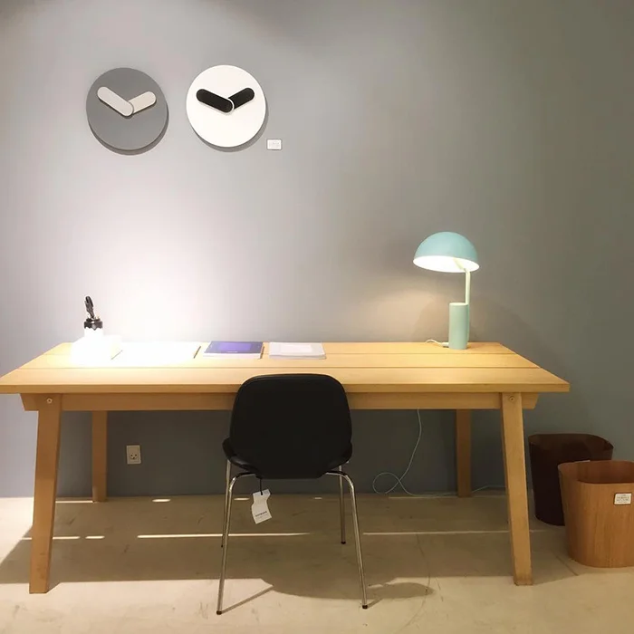 12 &quotнордическая гостиная круглые часы Дания творческие обои немой спальни