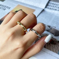 trendy irregular geometric shaped rings for women korean ins girls temperament jewelry gift adjustable opening ring wholesale