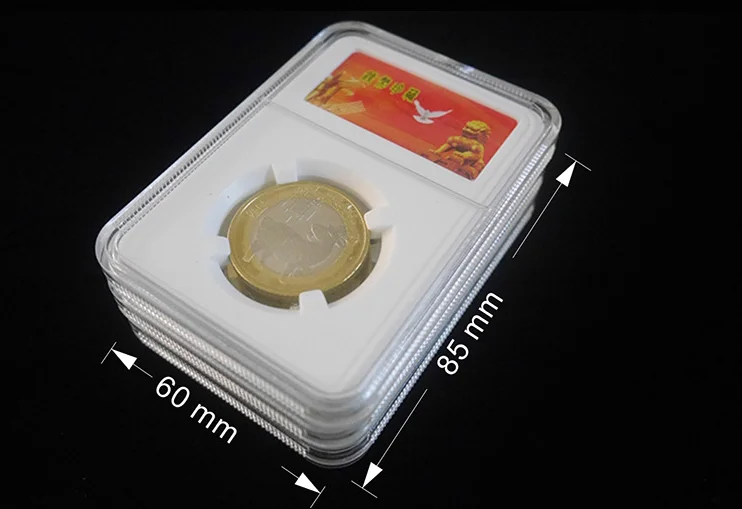 10pcs/set 25MM 27MM Clear Coin Capsules Caps Transparent Coincapsules For Coins Protective box 30Set | Мебель