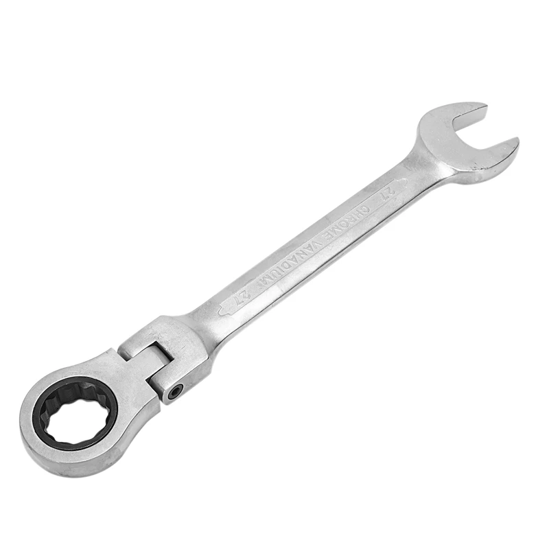 1 шт. гибкий храповик метрический гаечный ключ открытый конец и кольцевые ключи