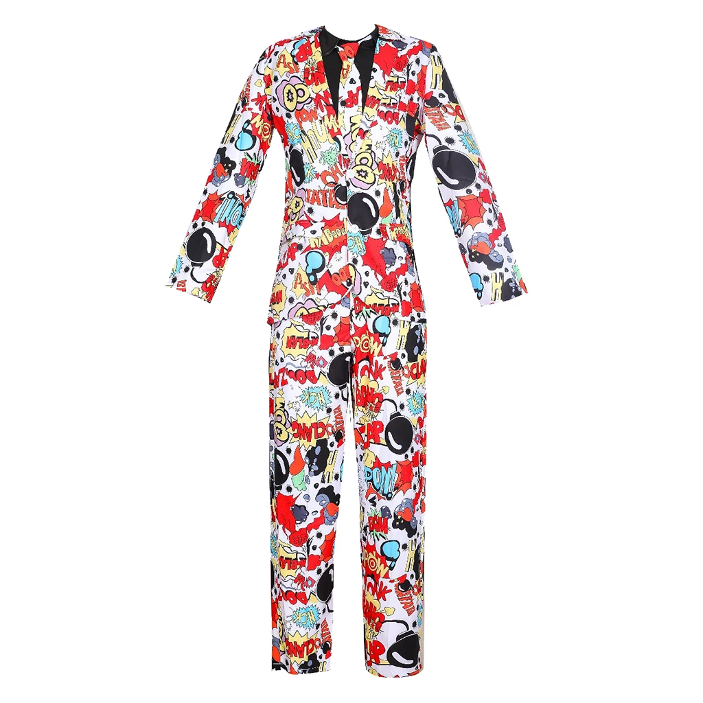 Мужской костюм для дискотеки отдыха Нарядные Костюмы в стиле хиппи и панк |