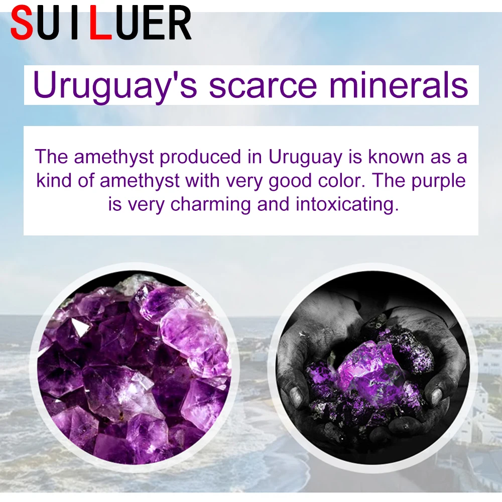 

2021 Women Uruguay Natural Amethyst Bracelet Female Student Exam Luck Amethysts Bracelets On Hand Nail Crystal Jewelry