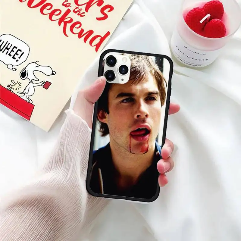

The Vampire Diaries Soft Phone Case For iphone 5S 6S 7 8 11 12 XR XS SE Plus Pro ProMax Cover Fundas Coque