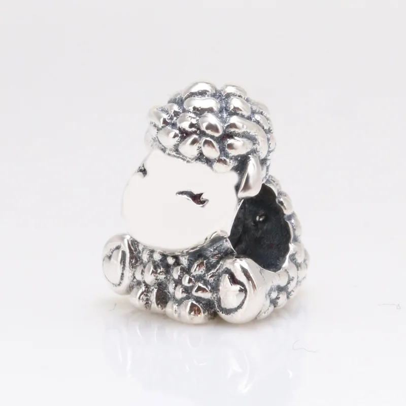 

Hot Sale 100% Real S925 sterling silver Sheep Patty beads Fit Original Bracelet Making Fashion DIY Jewelry
