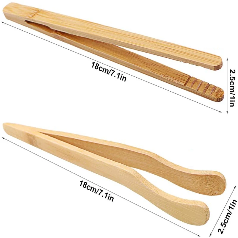 Многоразовые бамбуковые щипцы для тостов кухонная утварь чай Тонг фруктов тост