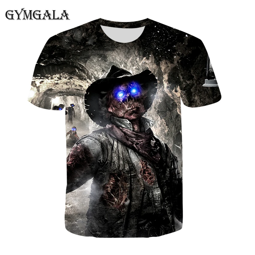 

Hot Selling Anime Cartoon 3D Customized Call of Duty Game Men and Women Kids T-shirt Round Neck Harajuku Children's T-shirt