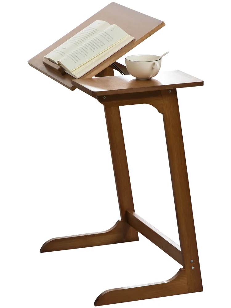 Складной боковой маленький стол регулируемый диван современный простой столик c