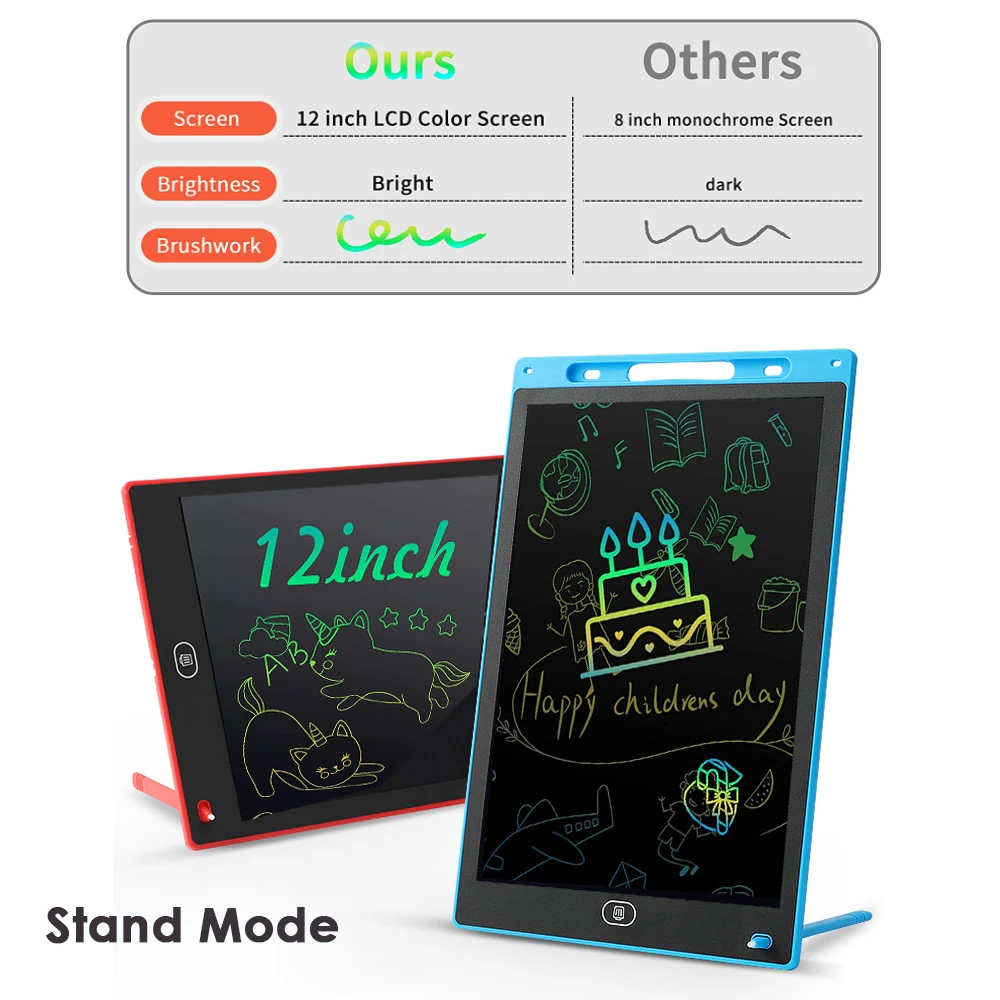 Планшет для рисования HEISIEM 12 дюймов с ЖК-дисплеем