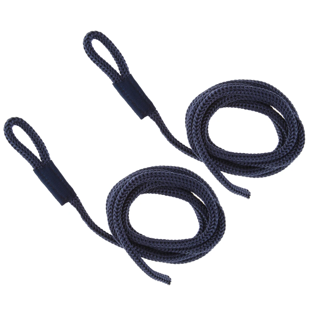 2 шт. синяя двойная оплетка 1/4 дюйма X 5 футов шлюпочный бампер | Автомобили и