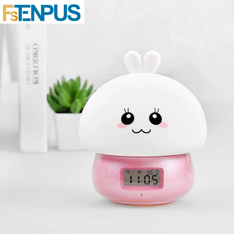 Animal Touch оригинальный новый стиль атмосфера кролик ночник светильник Будильник 7