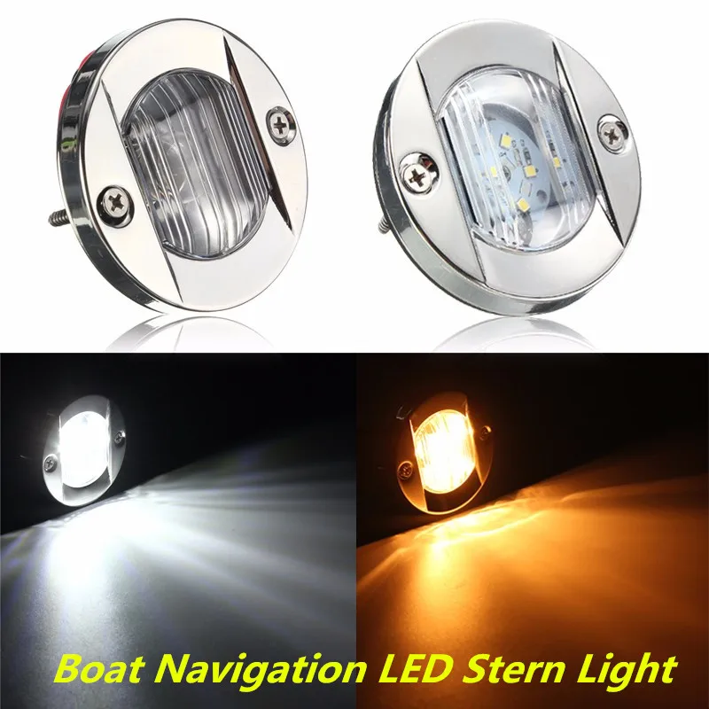 Новый DC 12 В морской транец для лодки светодиодный кормовой фонарь Круглый из