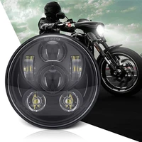 5 75inch motorcycle projector led headlight 5 75 h4 headlamp with hilo beam for harley bike for sportsters xl xg xr vrscd dyna
