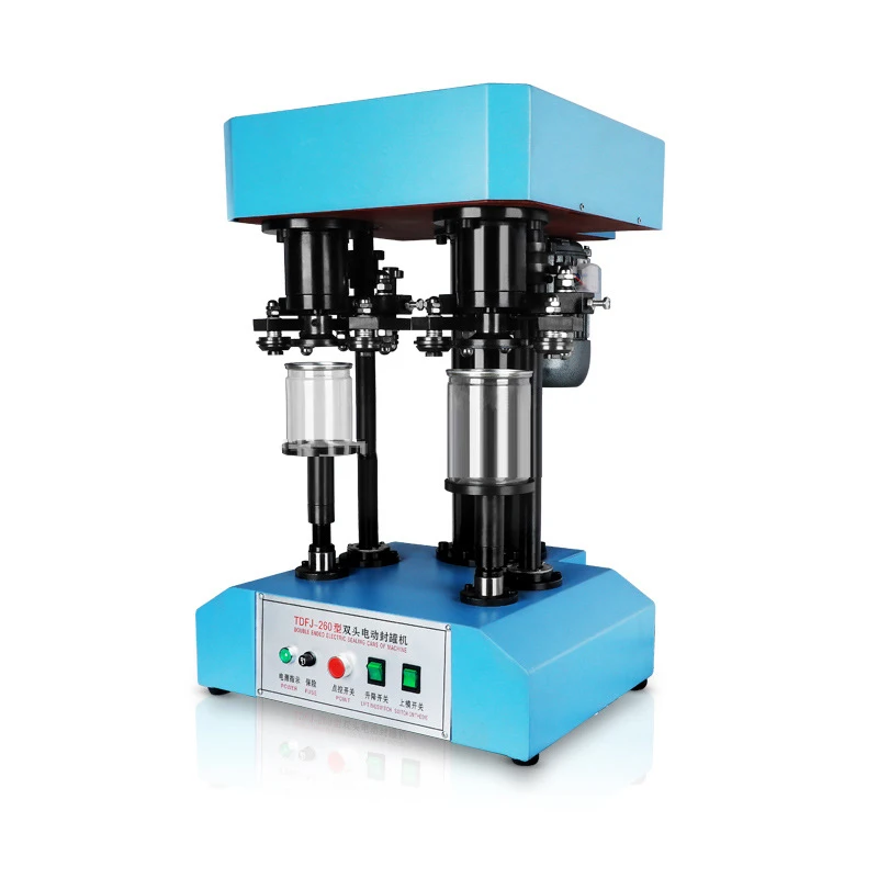 Автоматическая электрическая машина для запечатывания банок с двойной