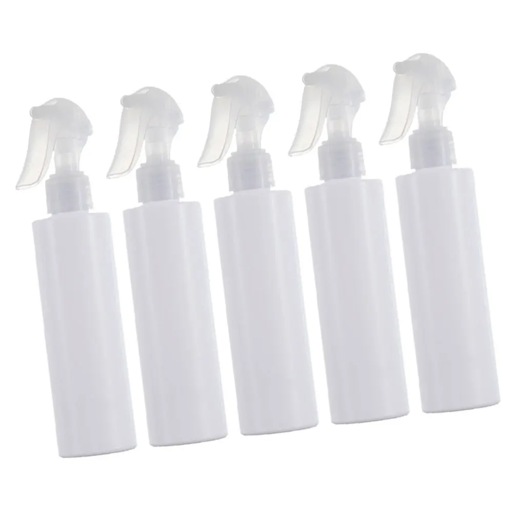 

5Pcs 100ml PET Transparent Spray Bottle Portable Travel Bottle Fine Spray Empty Bottle for Perfume Cosmetics(White)
