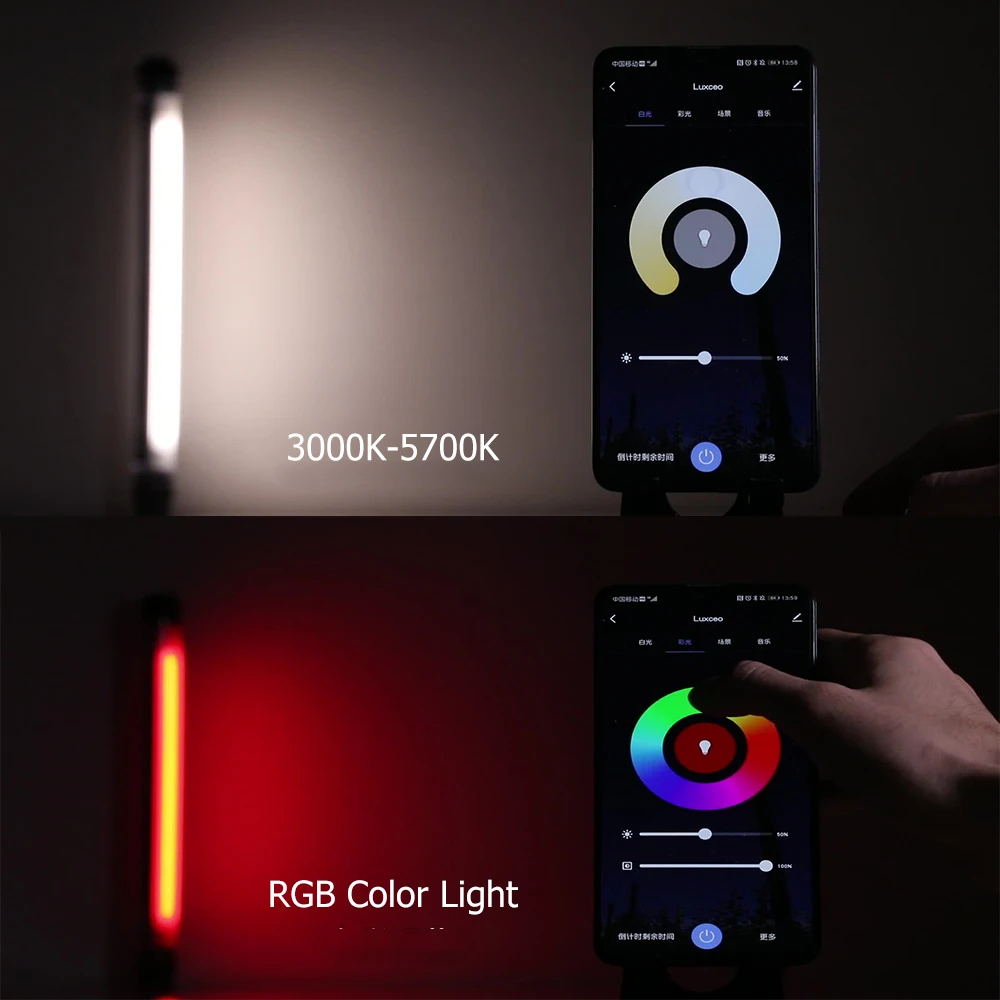 LUXCEO RGB фотографии светильник ручной светодиодный видео палочка подводный трубки