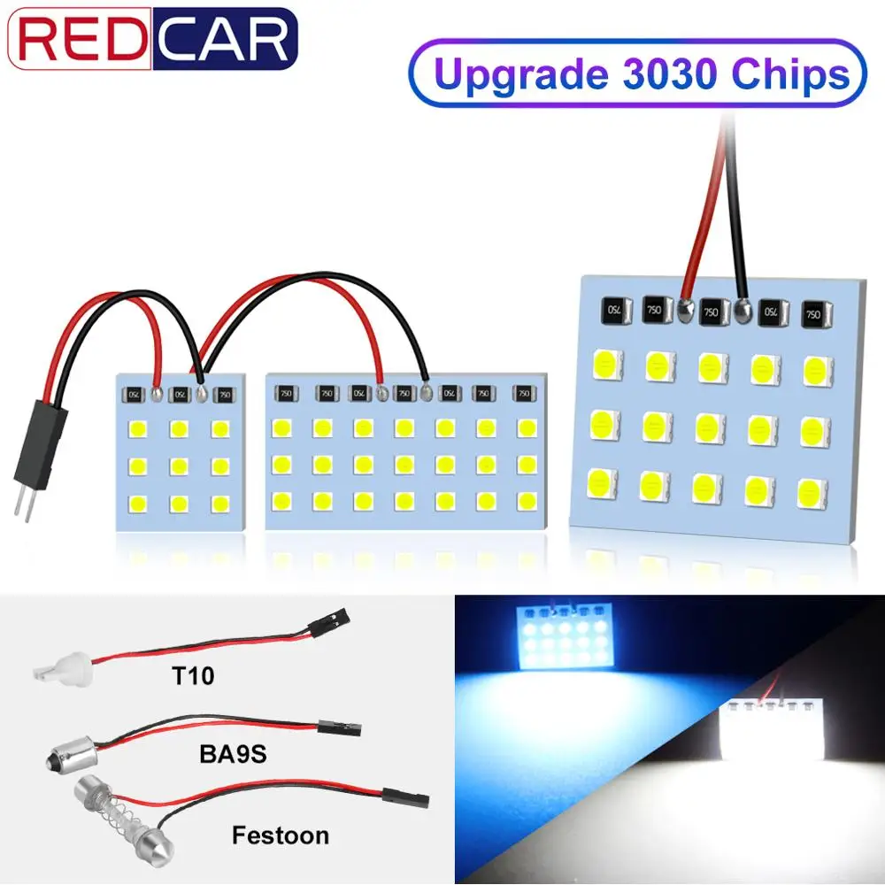 1 шт. высокое качество 3030 чипов панельный светильник супер яркий T10 W5W Led Ba9S C5W Festoon
