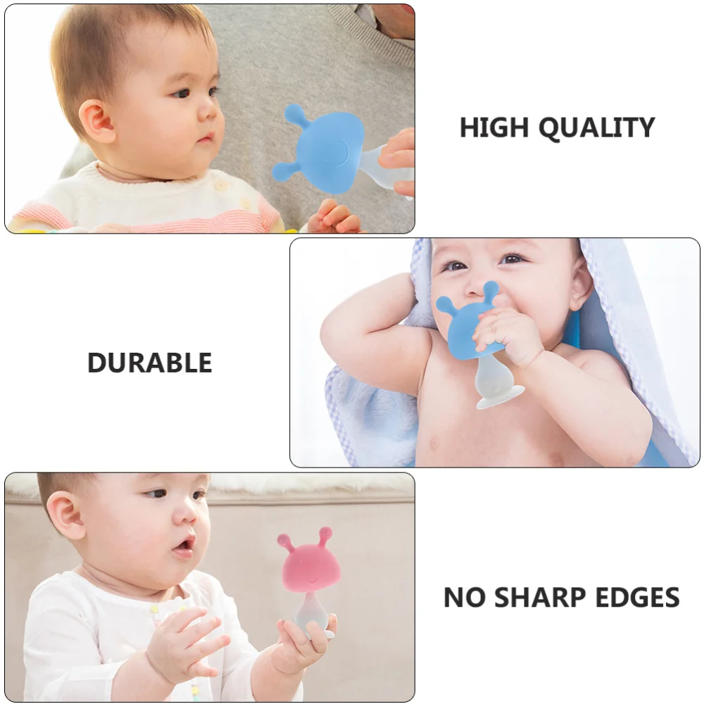 

Baby Silicone Teething Baby Teether Lovely Infant Teether (Random Color)