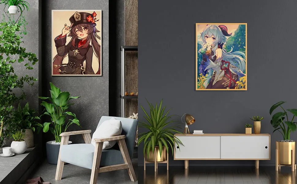 Genshin Impact Anime Diamond Painting Full 5D DIY Diamond Art Mosaic Embroidery Cross Stitch Kit Home Decor,алмазная мозаика