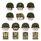 Детали для сборки солдат армии США, фигурки, детали для сборки детских игрушек