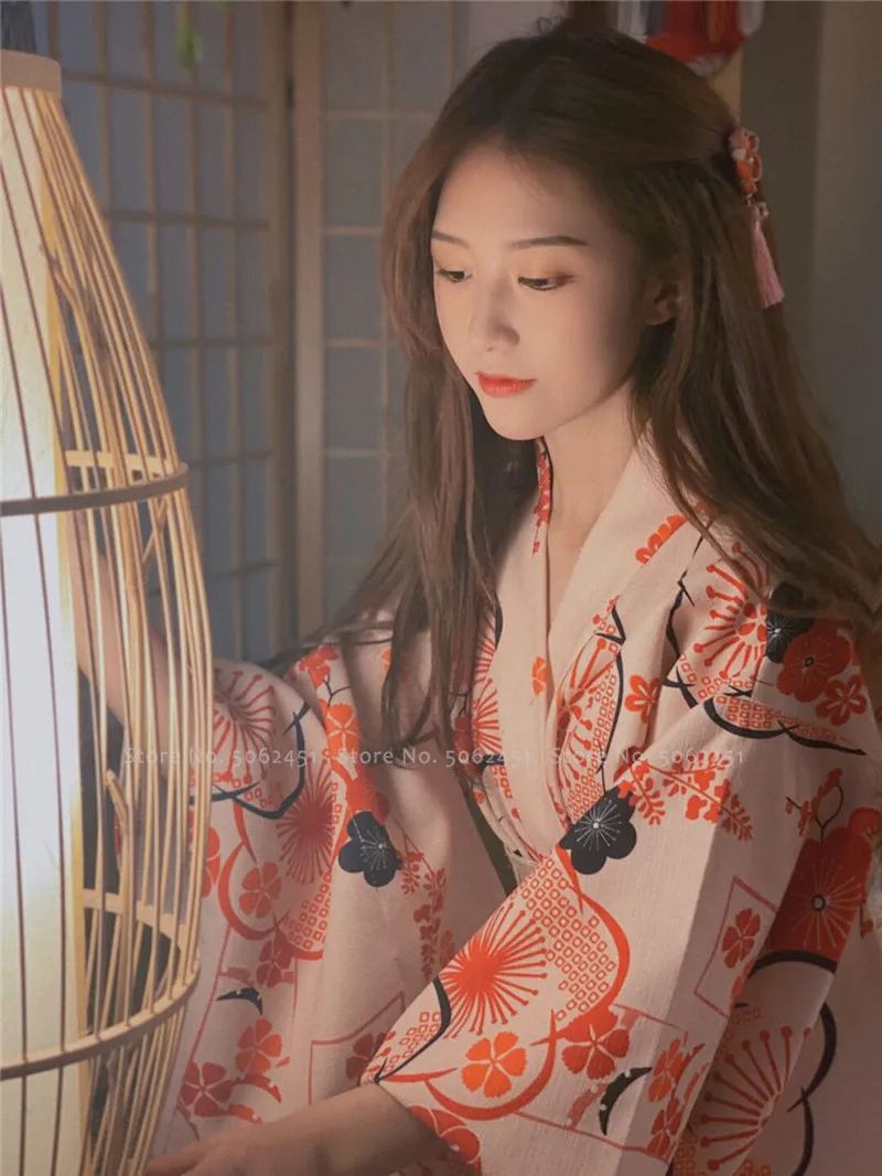 Женское традиционное кимоно элегантные халаты в японском стиле с принтом Оби