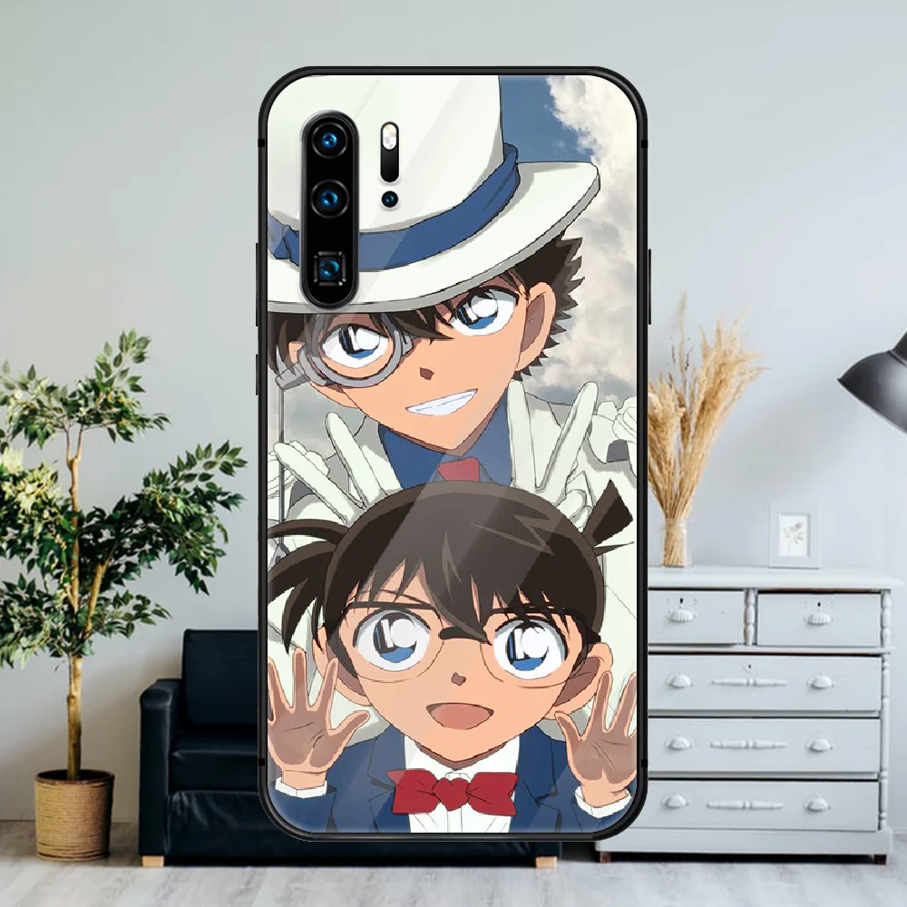 

Anime Detective Conan KID cartoon Phone Case For Huawei P Mate Smart 10 20 30 40 Lite Z 2019 Pro black Cover Fashion Hoesjes