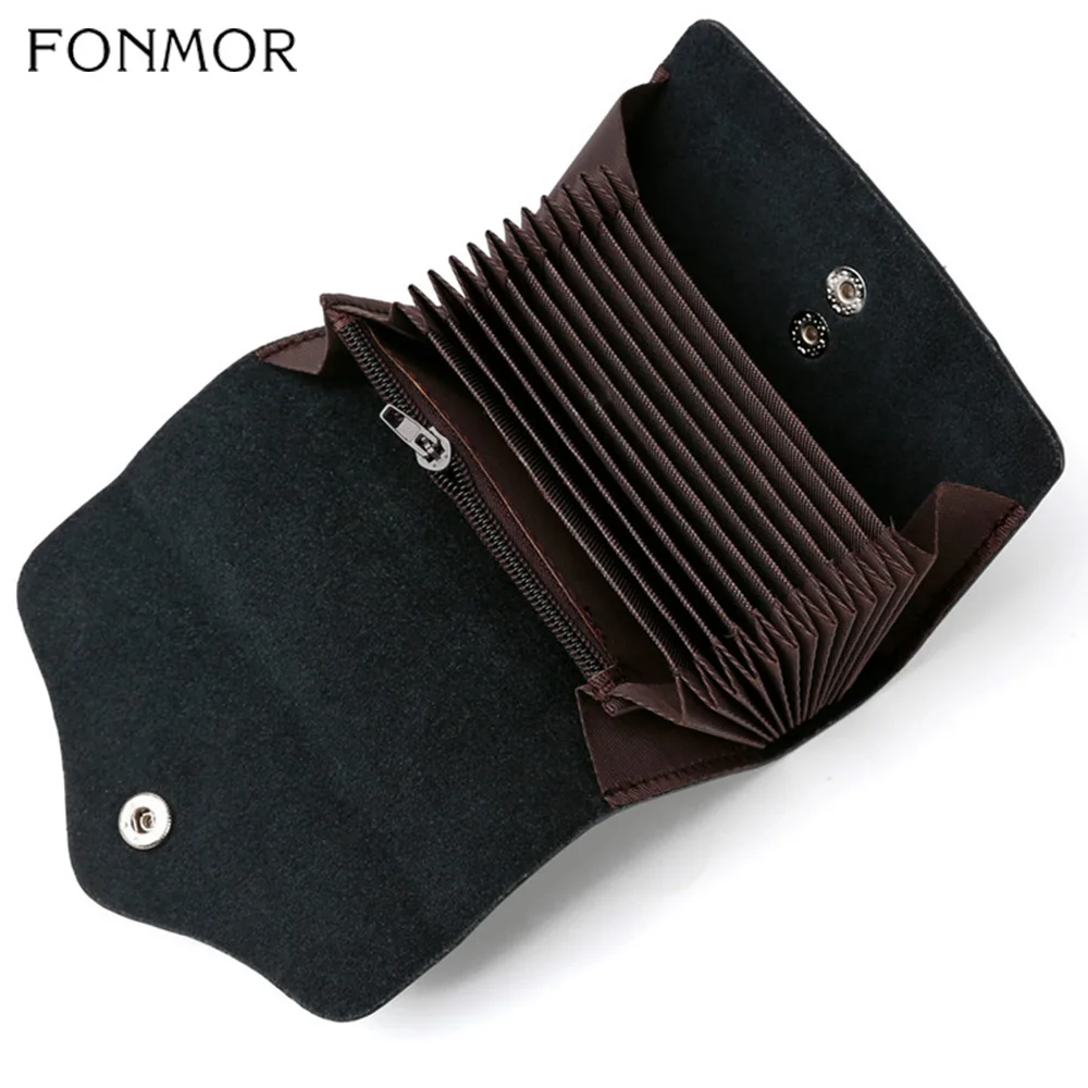 Кошелек Fonmor мужской из натуральной кожи клатч воловьей кредитница с застежкой