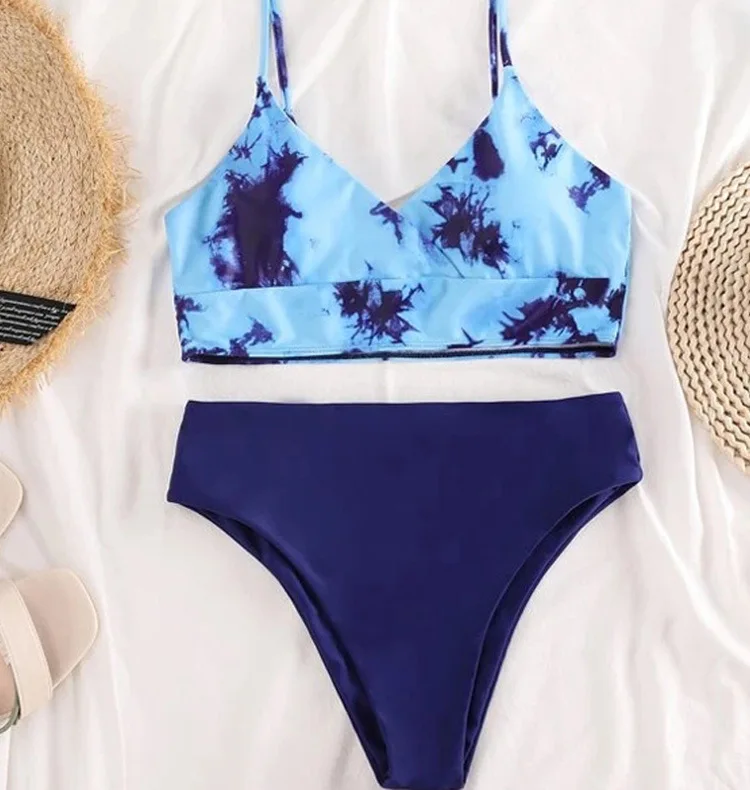 

New All-Matching Sexy Split Bikini Swimsuit Women's Split Printed Swimsuit