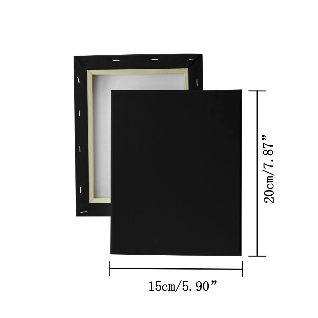 

DIY Black Oil Painting Canvas Mini And Stretched Canvas Home Decors Art Supplies For Painting Artist Stationery Kids Gifts