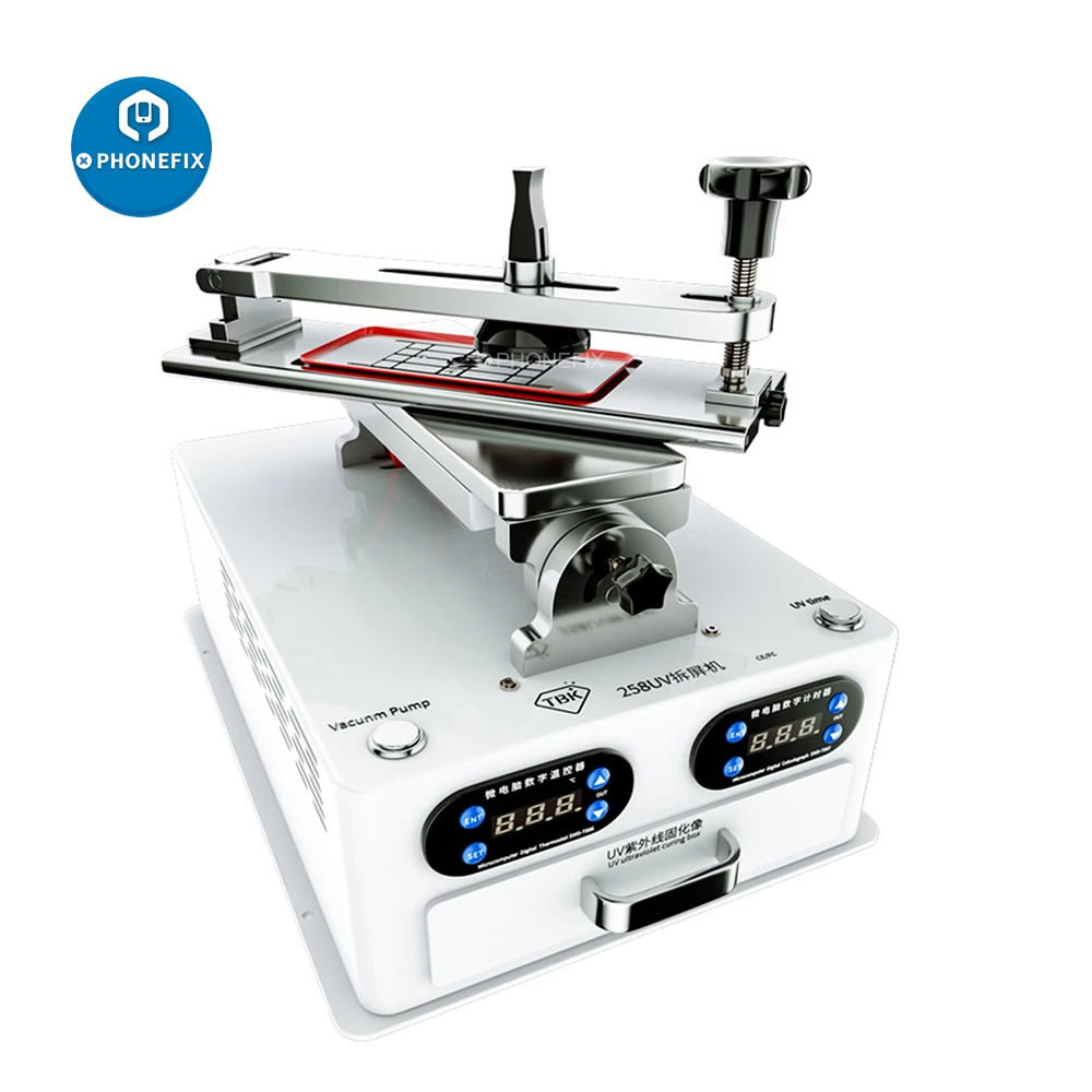 

TBK-258 UV 360 Rotary LCD Screen Separating Machine Frame Separator Glue Remover Machine Built-in Pump with UV Curing Lamp