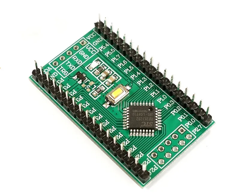 STC8F2K32S2 STC8F2K16S2 STC 51 MCU Development Board Minimum System 8F2K16S2 8F2K32S2 QFP32 30pcs IO port dual UART LED | Компьютеры и