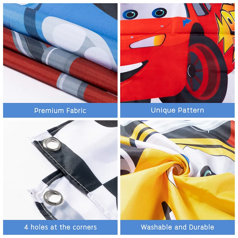 

Race Car 2nd Birthday Party Backdrop Decoration 2 Fast Photo Background Banner Wall Decor Party Supplies for Two Years Old Kids
