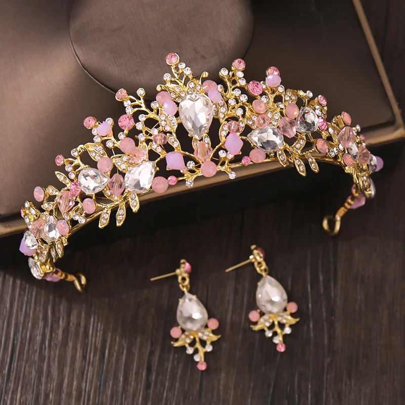 

2021 Hot Sale Wedding Crown Bridal Hair Accessories Tiara Wedding Crowns For Women Gold Sliver Tiaras For Gifts