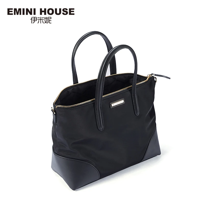 EMINI HOUSE/нейлоновая сумка хобо с широким ремешком и буквенным принтом роскошные