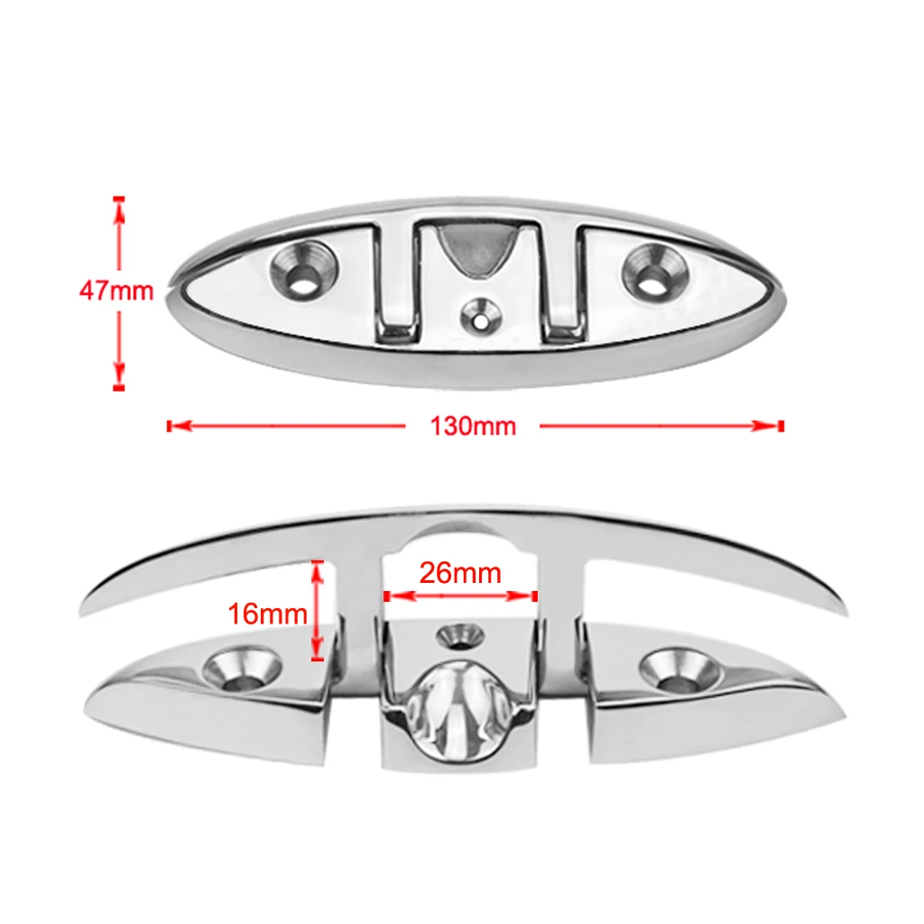 

5 Inch Boat Up Folding Pull Up Cleat, Dock Deck Marine Hardware, Line Rope