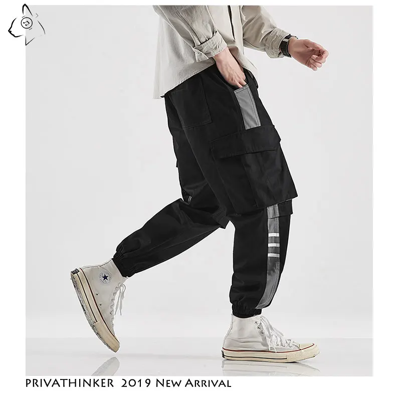 Privathinker мужские осенние свободные штаны с карманами Мужская Уличная мода для бега