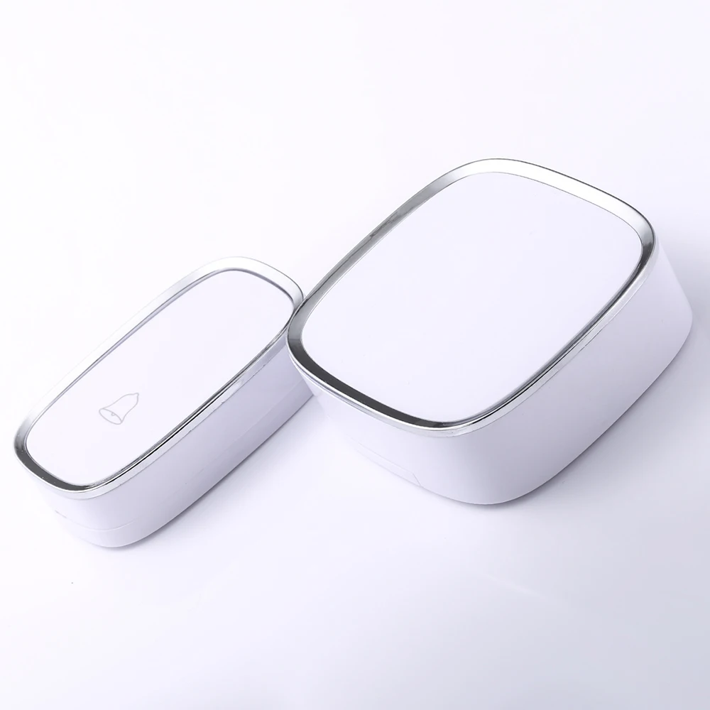 

KKMOON 100-260V Smart Wireless Doorbell Home Waterproof Outdoor Doorbell with 36 Music/Volume Adjustment Security DoorBell