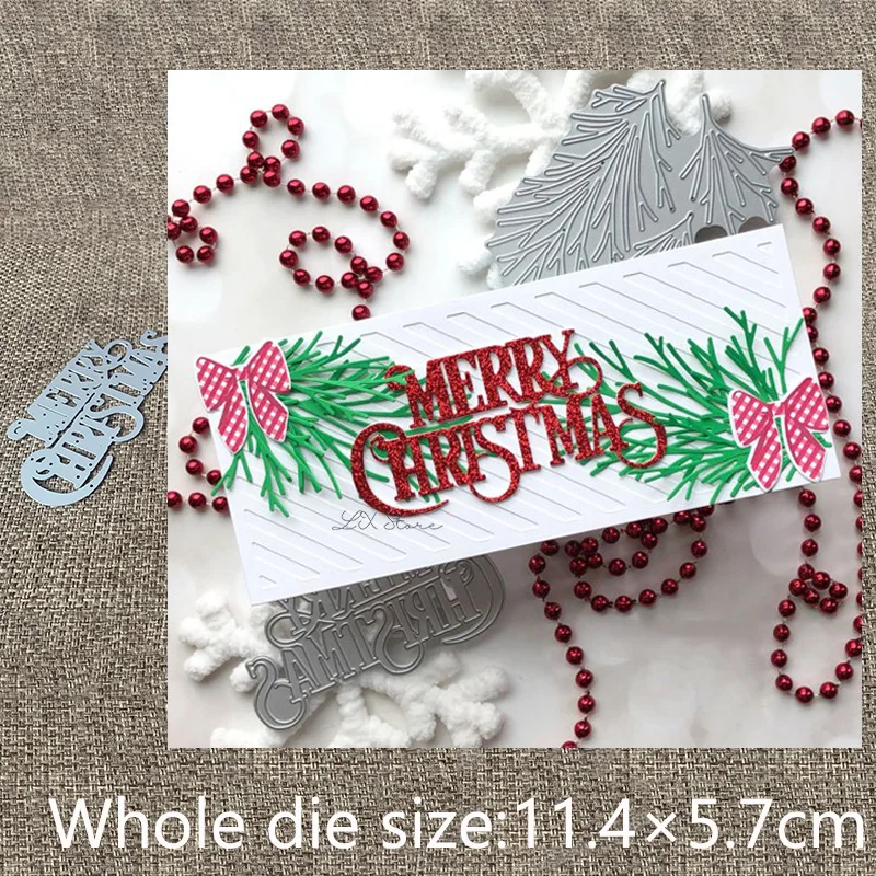 

New Design Craft Metal stencil mold Cutting Dies Merry Christmas decoration scrapbook die cuts Album Paper Card Craft Embossing