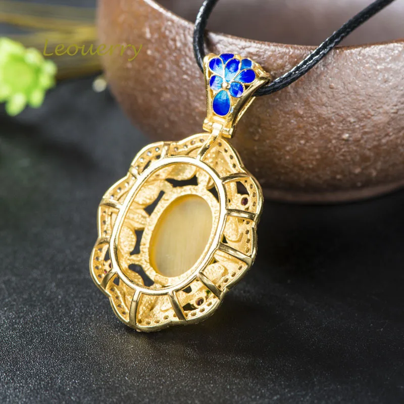 Женское украшение из серебра 925 пробы с восковой подвеской|Подвески| |