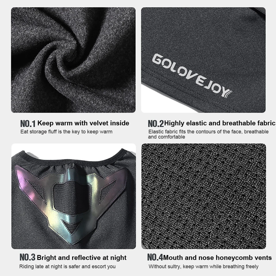 Зимняя теплая маска WALK FISH для ночной рыбалки дышащий ветрозащитный шарф