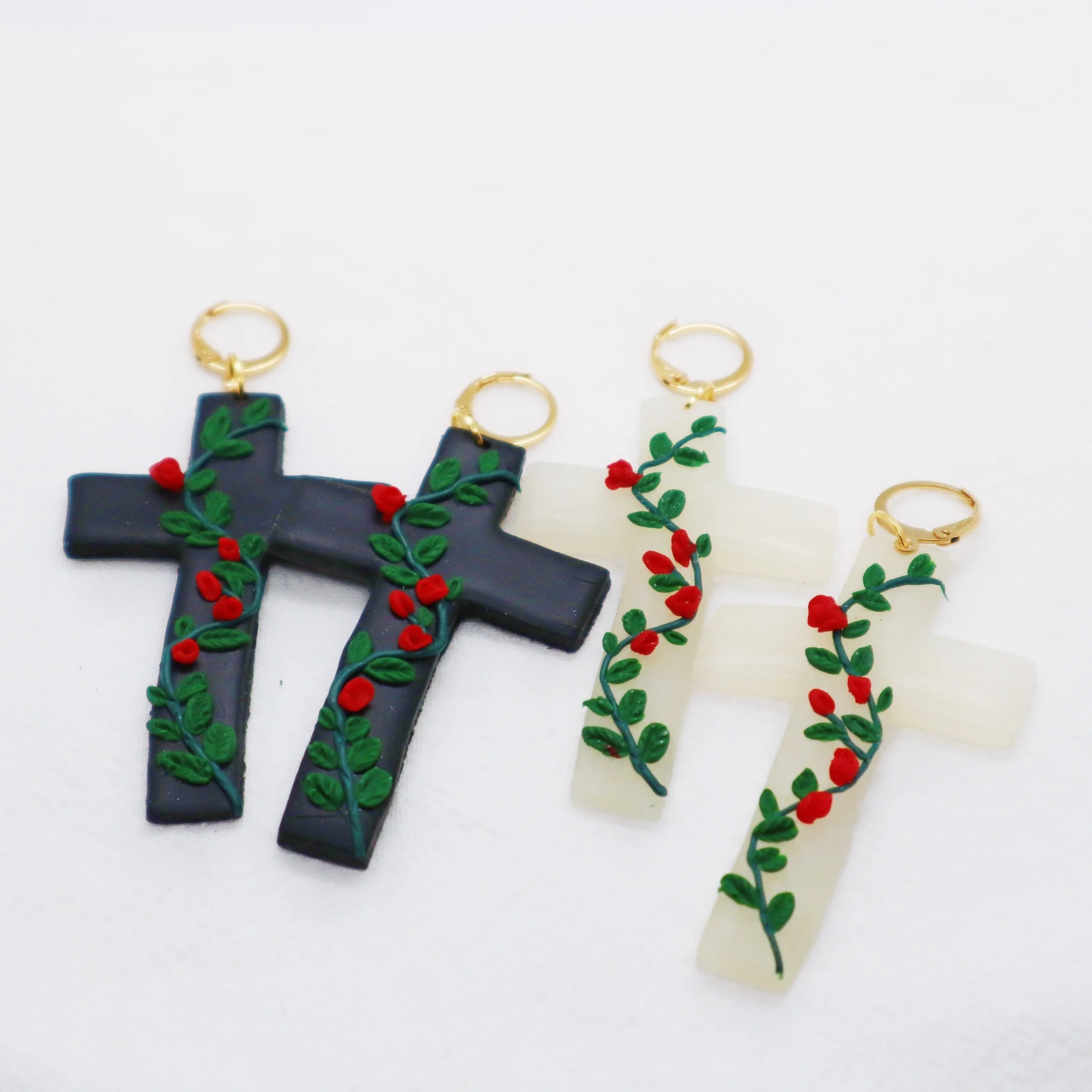 

2022 New Fashion Clay Dangle Earrings for Women Girls Simple Trendy Black White Pendant Drop Earring Earrings Jewelry Accessory