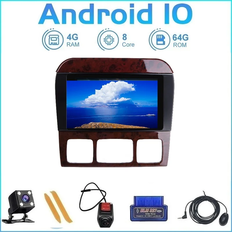 Автомобильный мультимедийный плеер ZLTOOPAI Android 10 GPS для Mercedes Benz S Class W220 W215 S280 S320 S350 S500