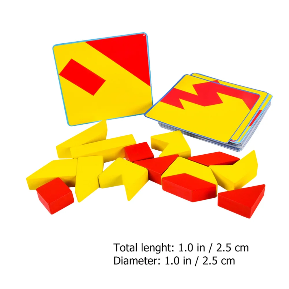

1 Set Wooden Tangram Puzzle Building Block Puzzle Game Educational Toys