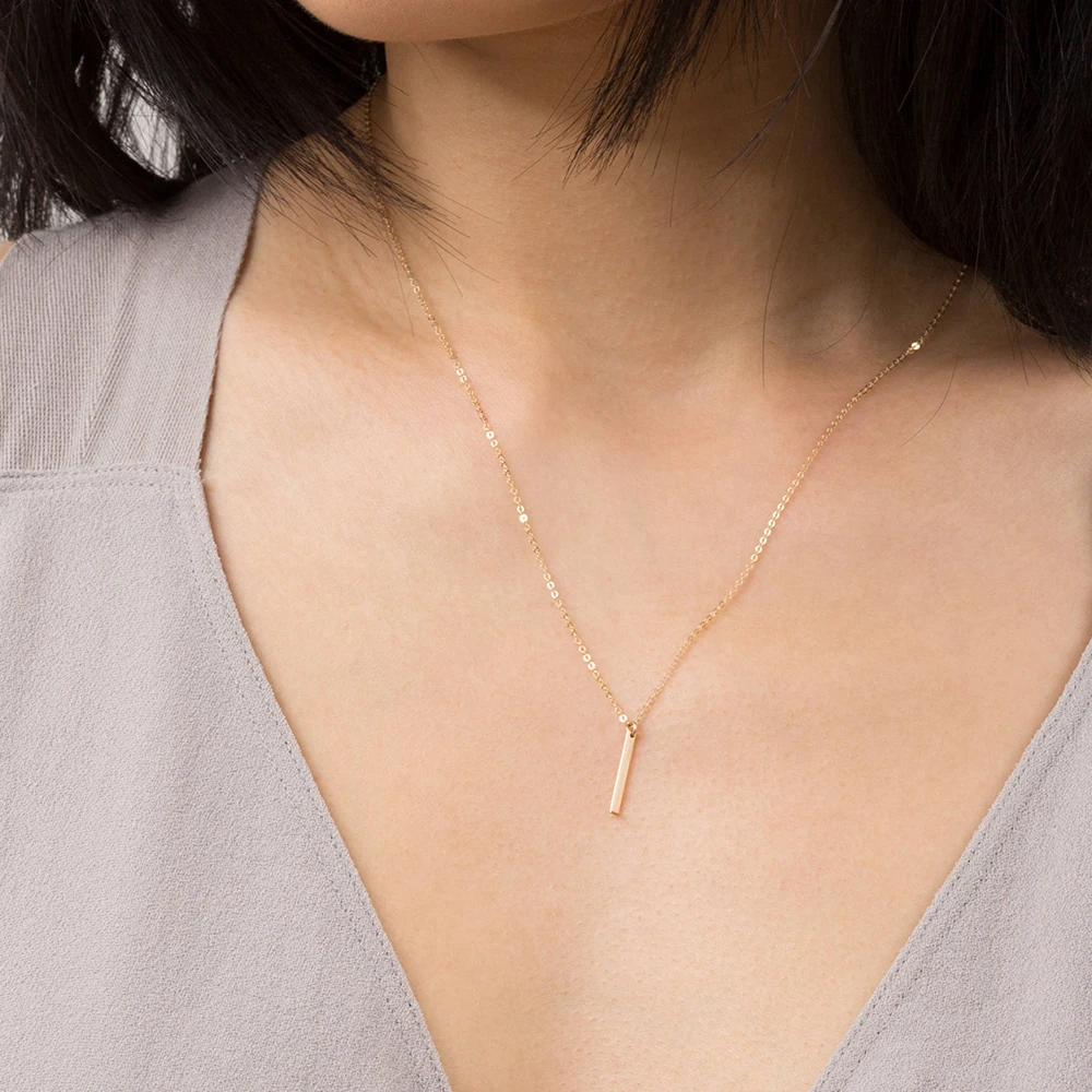Custome Gold Necklace for Women Stainless Steel Pendant Long Chain StatementNecklace Choker Best Friends Couple Gift | Украшения и