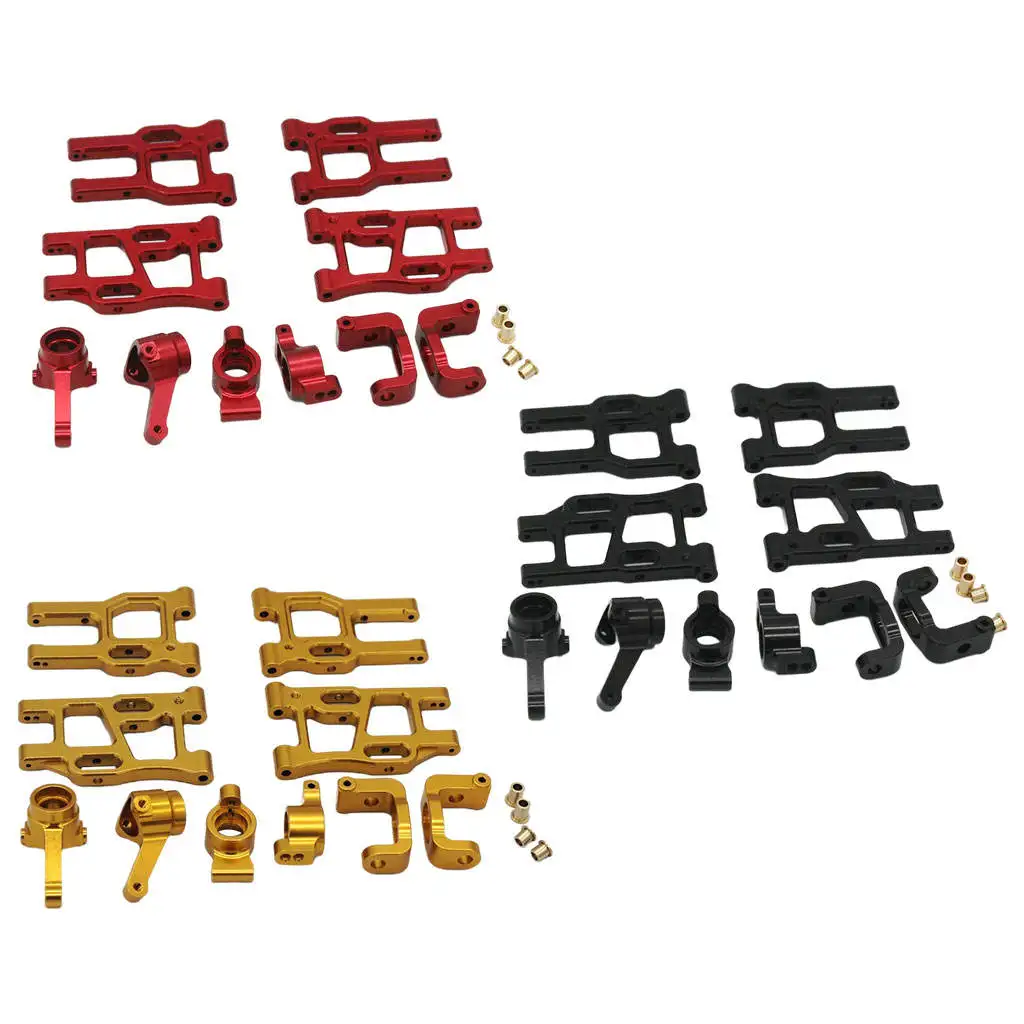 

10 Pieces Front Rear Lower Arm Set Parts Arms for LC Racing Ptg-2 1/10