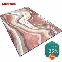 madream free shipping nordic pink rug abstract curve pattern room carpets fashion home decor bedroom floor mat lint free carpet